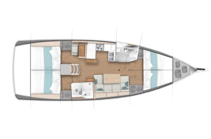Sun Odyssey 440 - 4 cab. Amorgos